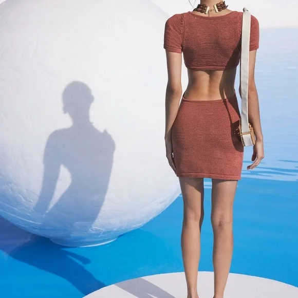 NWT Cult Gaia Billie Knit Dress Jasper S - Picture 14 of 14